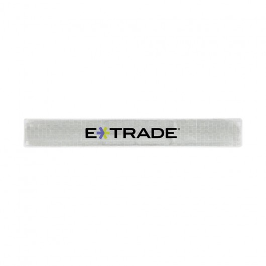 Reflective Slap Wristbands Silver